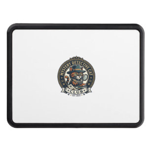 Mystery Detective Cat Cat Graphic Tee Art - Myster Hitch Cover