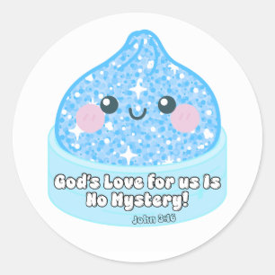 Mystery Dumpling John 3:16 Sticker