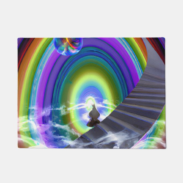 Mystery Figure at the Inter-Dimensional Stargate Doormat (Front)