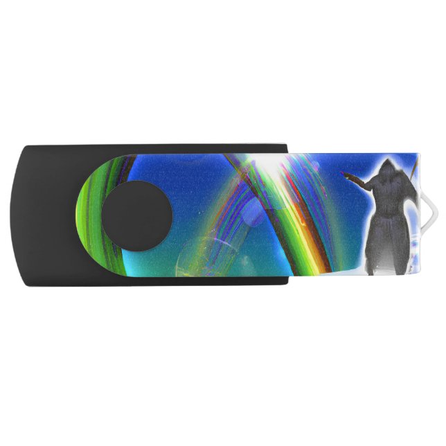 Mystery Figure at the Inter-Dimensional Stargate Flash Drive (Front)