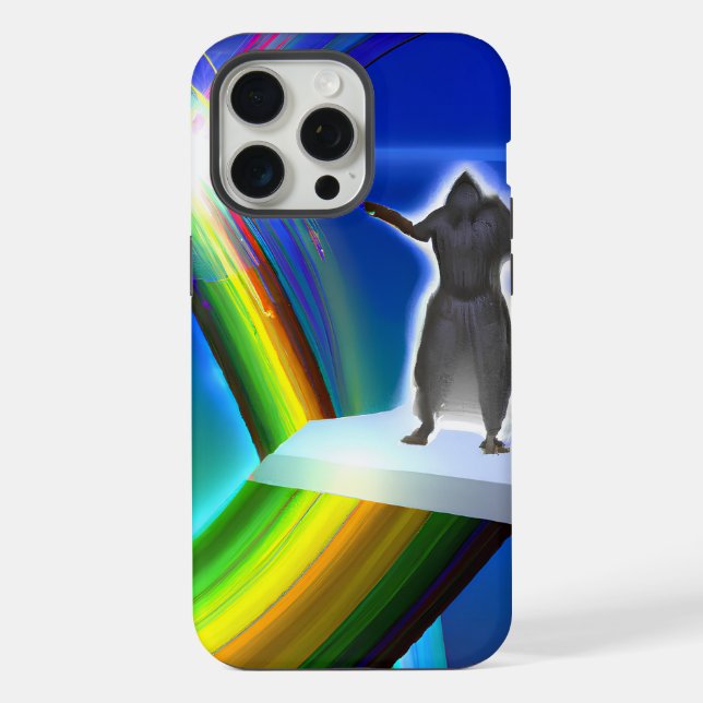 Mystery Figure at the Inter-Dimensional Stargate iPhone Case (Back)