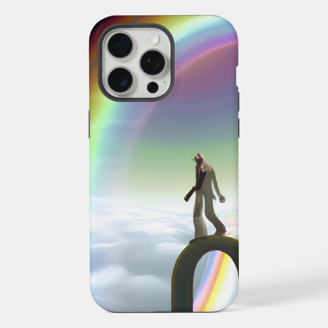 Mystery Figure at the Inter-Dimensional Stargate iPhone Case (Back)