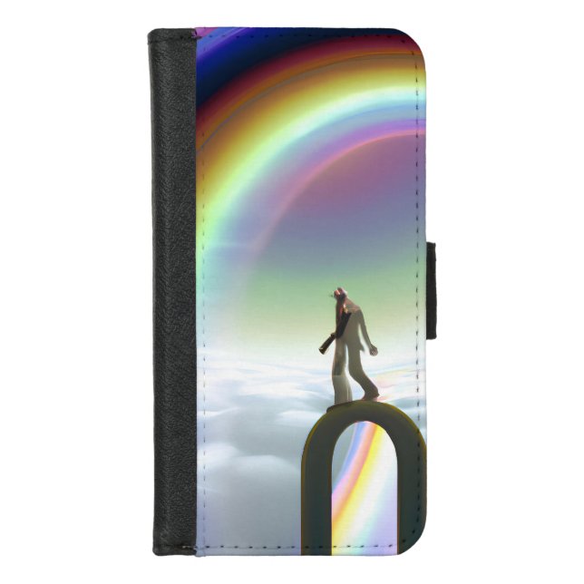Mystery Figure at the Inter-Dimensional Stargate iPhone Wallet Case (Front)