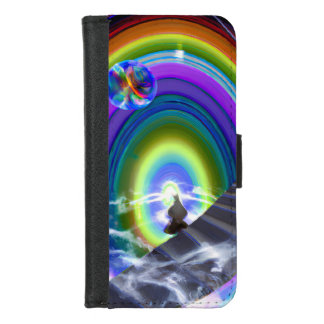 Mystery Figure at the Inter-Dimensional Stargate iPhone 8/7 Wallet Case