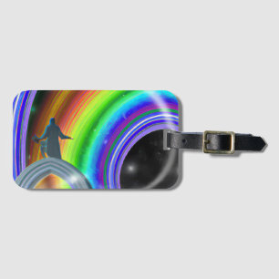 Mystery Figure at the Inter-Dimensional Stargate Luggage Tag