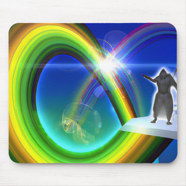 Mystery Figure at the Inter-Dimensional Stargate Mouse Pad (Front)