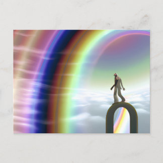 Mystery Figure at the Inter-Dimensional Stargate Postcard