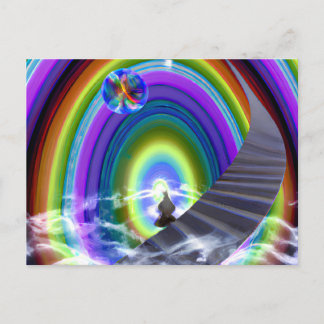 Mystery Figure at the Inter-Dimensional Stargate Postcard