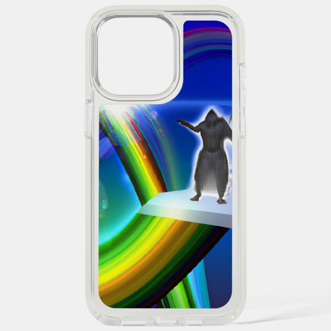 Mystery Figure at the Inter-Dimensional Stargate Speck iPhone Case (Front)