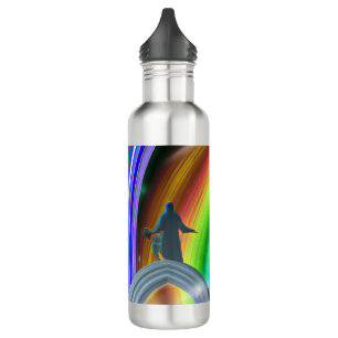 Mystery Figure at the Inter-Dimensional Stargate Stainless Steel Water Bottle