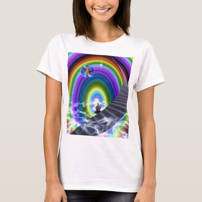 Mystery Figure at the Inter-Dimensional Stargate T-Shirt (Front)