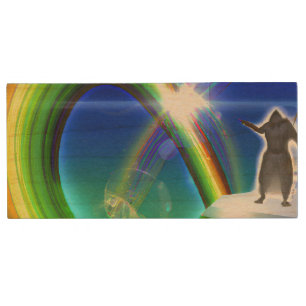 Mystery Figure at the Inter-Dimensional Stargate Wood Flash Drive