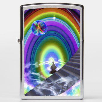 Mystery Figure At The Inter-dimensional Stargate Zippo Lighter by spiritswitchboard at Zazzle
