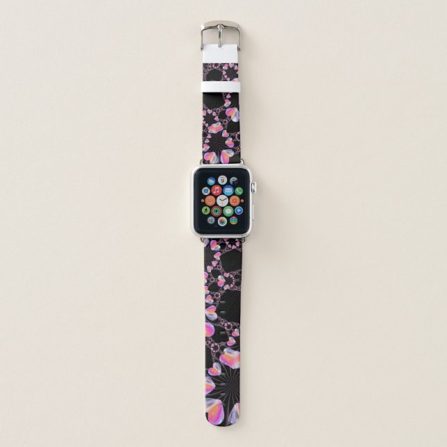 Mystery Heart Fractal Apple Watch Band (Front)