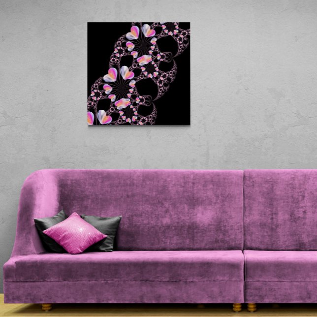 Mystery Heart Fractal Metal Print (Creator Uploaded)