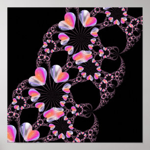 Mystery Heart Fractal Poster