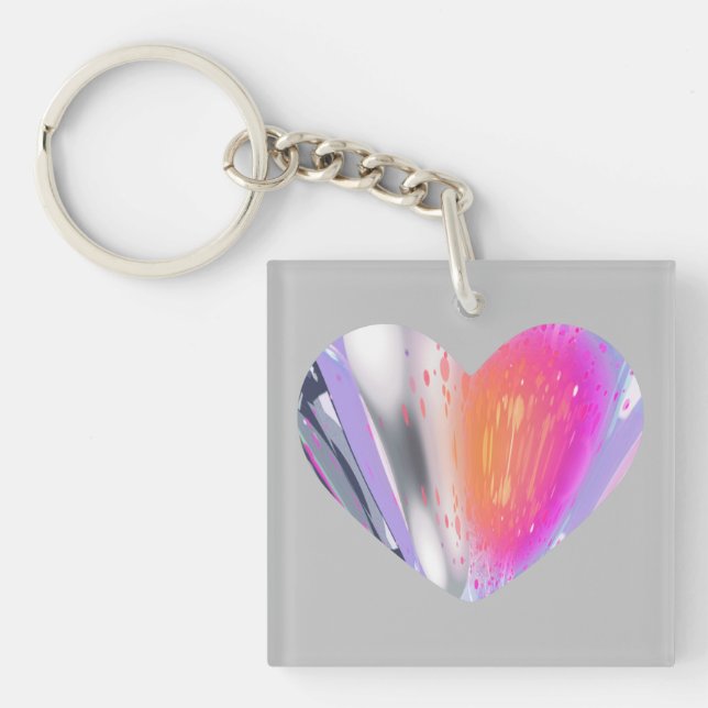 Mystery Heart  Keychain (Front)