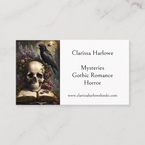 Mystery Horror Gothic Writer Business Card