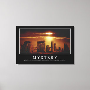Mystery: Inspirational Quote Canvas Print