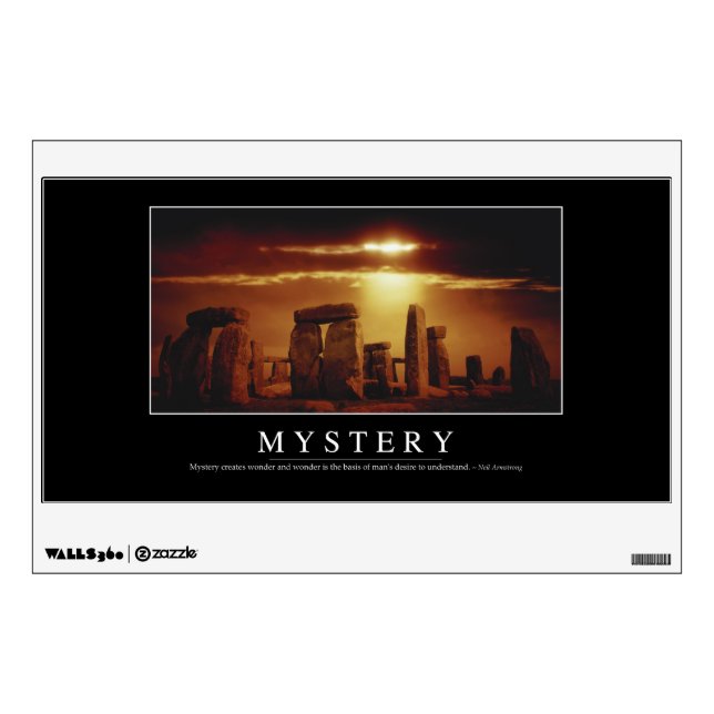 Mystery: Inspirational Quote Wall Sticker (Front)
