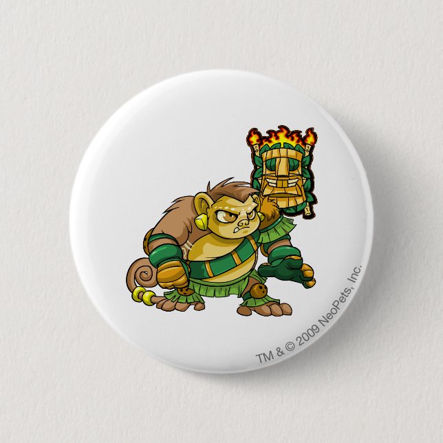 Mystery Island Team Captain 1 Button (Front)