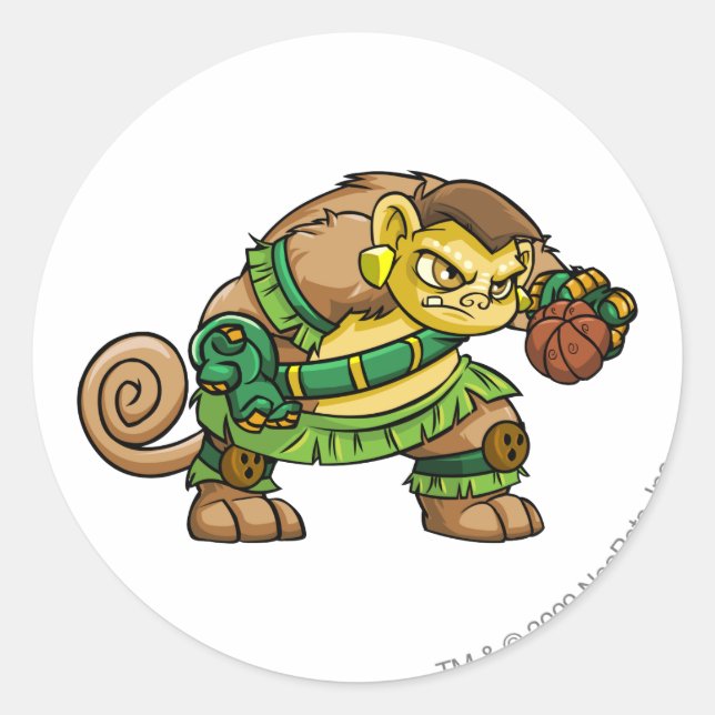 Mystery Island Team Captain 2 Classic Round Sticker (Front)