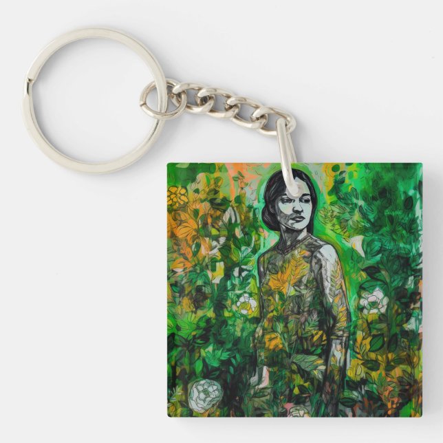 Mystery Lady  Keychain (Front)