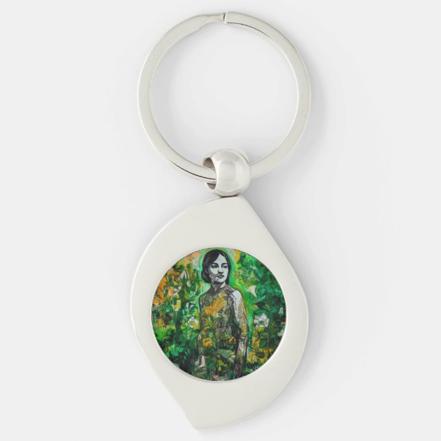 Mystery Lady  Keychain (Front)