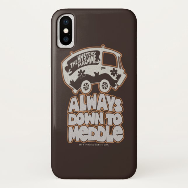 Mystery Machine "Always Down To Meddle" Case-Mate iPhone Case (Back)