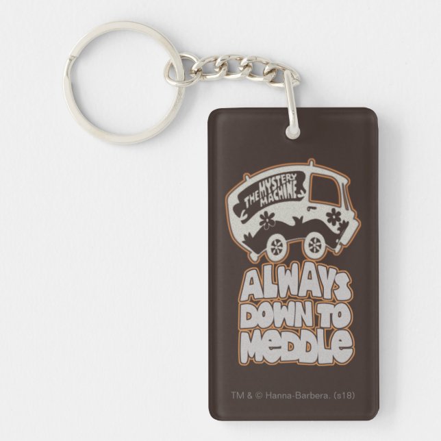 Mystery Machine "Always Down To Meddle" Keychain (Front)
