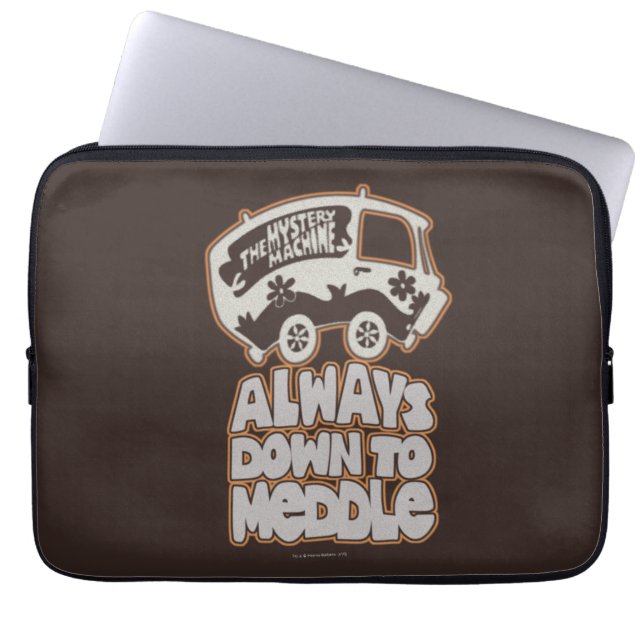 Mystery Machine "Always Down To Meddle" Laptop Sleeve (Front)
