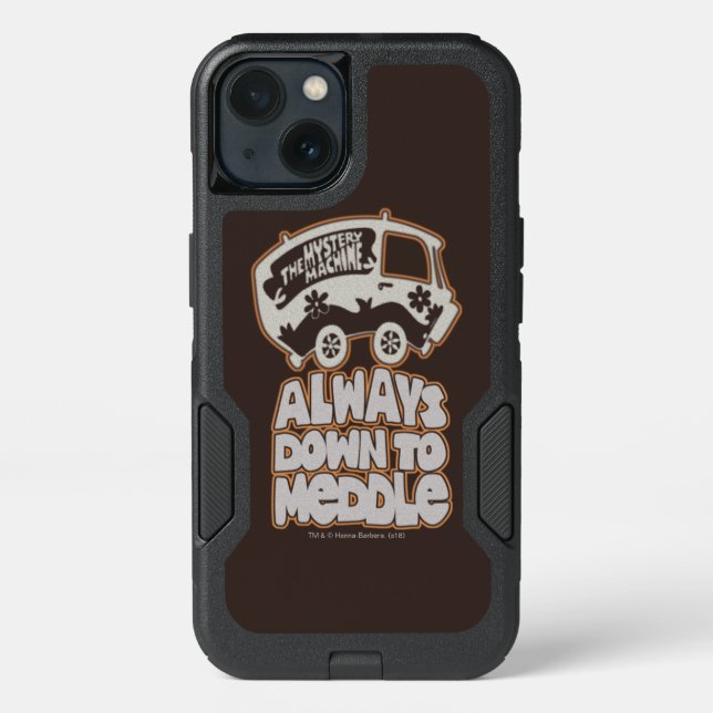 Mystery Machine "Always Down To Meddle" Otterbox iPhone Case (Back)