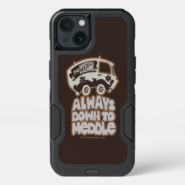 Mystery Machine "Always Down To Meddle" Otterbox iPhone Case (Back)