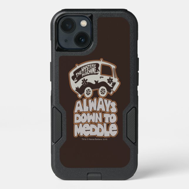 Mystery Machine "Always Down To Meddle" Otterbox iPhone Case (Back)