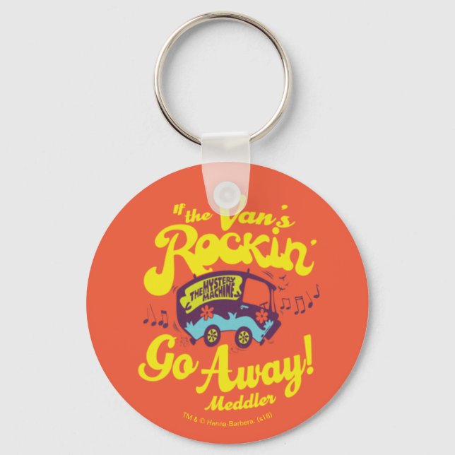 Mystery Machine "If The Van's Rockin'..." Keychain (Front)