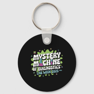 Mystery Machine Of Diagnostics Lab Week 2025 Funny Keychain
