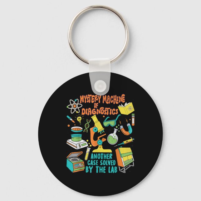 Mystery Machine Of Diagnostics Lab Week 2025 Lab S Keychain (Front)