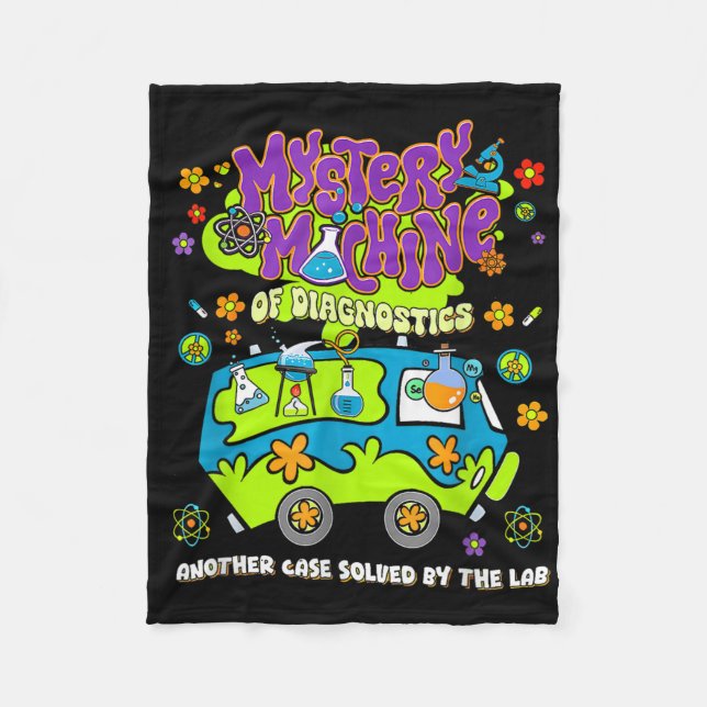 Mystery Machine Of Diagnostics Lab Week 2025 Med L Fleece Blanket (Front)