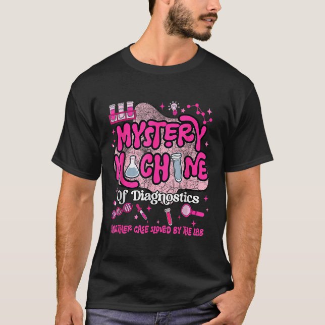 Mystery Machine Of Diagnostics Lab Week 2025 Med L T-Shirt (Front)