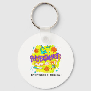 Mystery Machine Of Diagnostics Lab Week 2025 Phleb Keychain