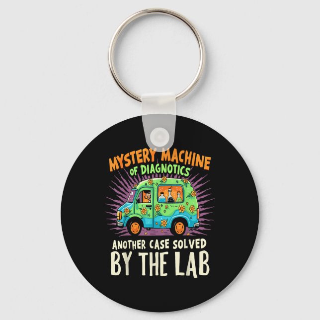 Mystery Machine Of Diagnostics Lab Week 2025 Tee  Keychain (Front)