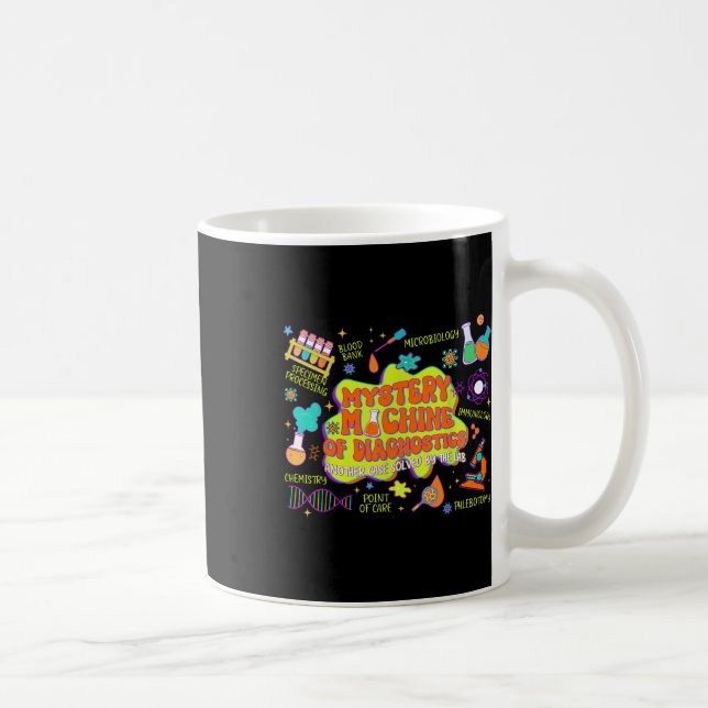 Mystery Machine Of Lab Week 2025 Diagnostics Med L Coffee Mug (Right)