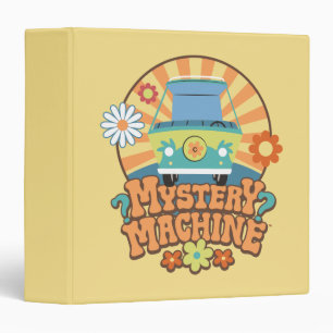 Mystery Machine Van Floral Graphic 3 Ring Binder