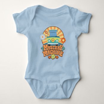 Mystery Machine Van Floral Graphic Baby Bodysuit by scoobydoo at Zazzle