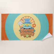 Mystery Machine Van Floral Graphic Beach Towel