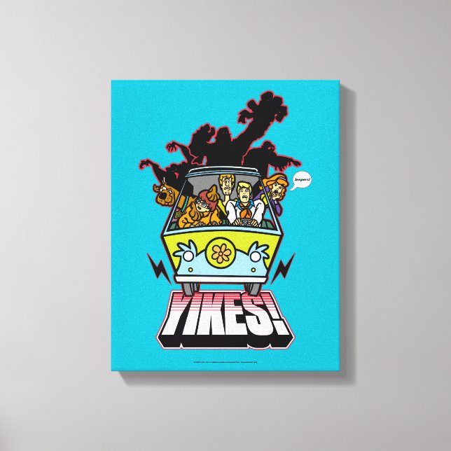 Mystery Machine "Yikes!" Graphic Canvas Print (Front)