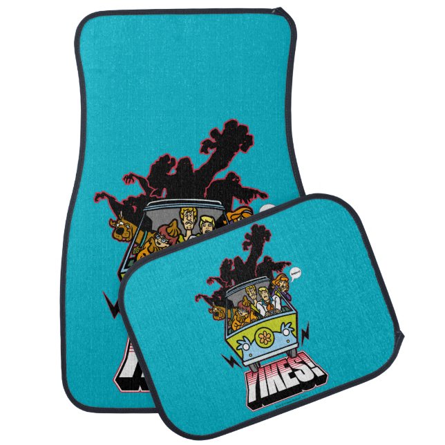 Mystery Machine "Yikes!" Graphic Car Floor Mat (Set)