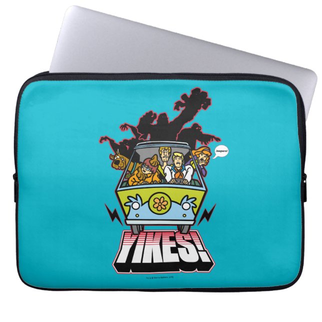 Mystery Machine "Yikes!" Graphic Laptop Sleeve (Front)