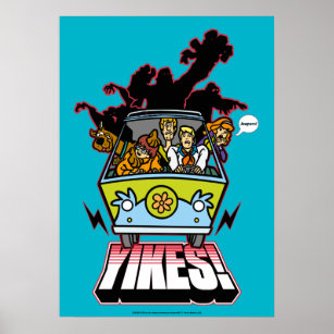 Mystery Machine "Yikes!" Graphic Poster