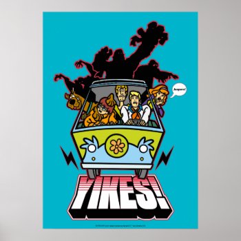 Mystery Machine "yikes!" Graphic Poster by scoobydoo at Zazzle